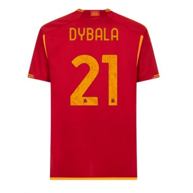 AS Roma Paulo Dybala #21 Koszulka Podstawowa 2023-24 Krótki Rękaw