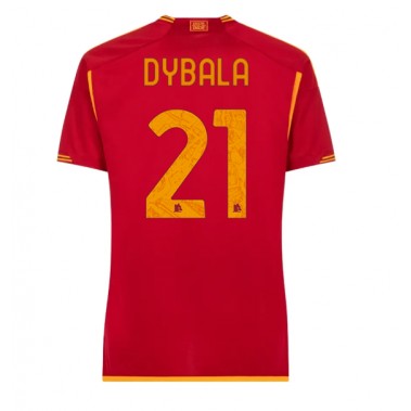 AS Roma Paulo Dybala #21 Koszulka Podstawowa damskie 2023-24 Krótki Rękaw