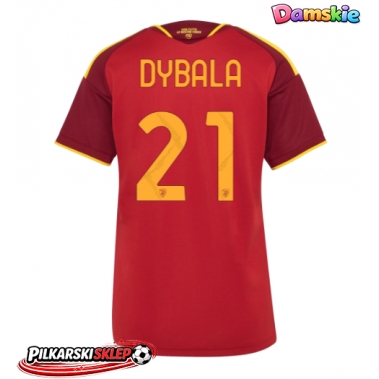 AS Roma Paulo Dybala #21 Koszulka Podstawowa damskie 2026-27 Krótki Rękaw