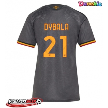 AS Roma Paulo Dybala #21 Koszulka Trzecia damskie 2026-27 Krótki Rękaw