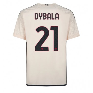 AS Roma Paulo Dybala #21 Koszulka Wyjazdowa 2023-24 Krótki Rękaw