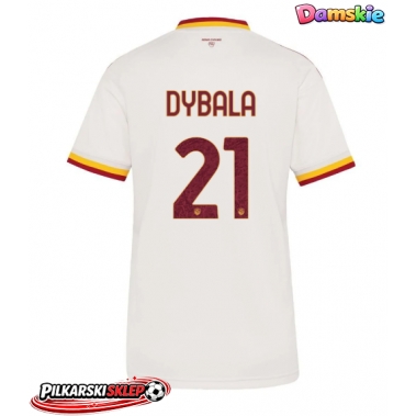 AS Roma Paulo Dybala #21 Koszulka Wyjazdowa damskie 2026-27 Krótki Rękaw