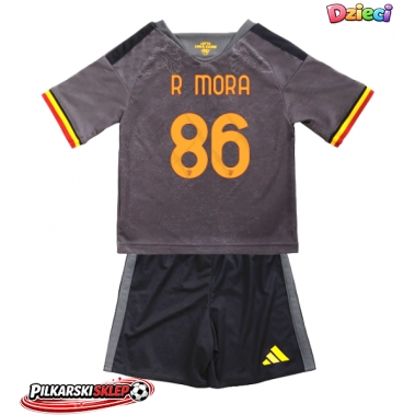AS Roma Rodrigo Mora #86 Koszulka Trzecia dzieci 2026-27 Krótki Rękaw (+ krótkie spodenki)
