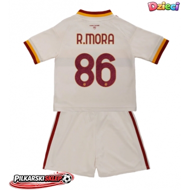 AS Roma Rodrigo Mora #86 Koszulka Wyjazdowa dzieci 2026-27 Krótki Rękaw (+ krótkie spodenki)