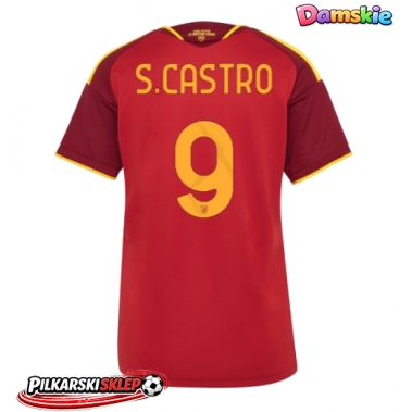 AS Roma Santiago Castro #9 Koszulka Podstawowa damskie 2026-27 Krótki Rękaw