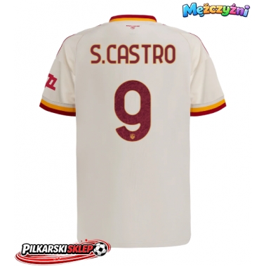 AS Roma Santiago Castro #9 Koszulka Wyjazdowa 2026-27 Krótki Rękaw