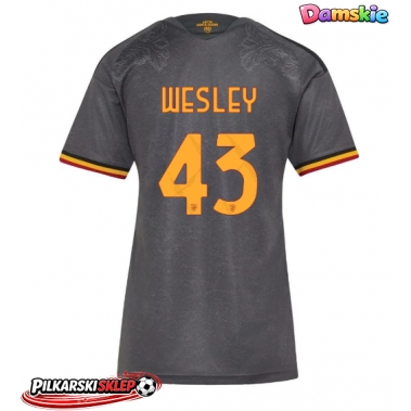 AS Roma Wesley Franca #43 Koszulka Trzecia damskie 2026-27 Krótki Rękaw