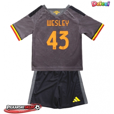 AS Roma Wesley Franca #43 Koszulka Trzecia dzieci 2026-27 Krótki Rękaw (+ krótkie spodenki)