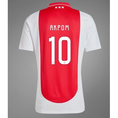Ajax Chuba Akpom #10 Koszulka Podstawowa 2024-25 Krótki Rękaw