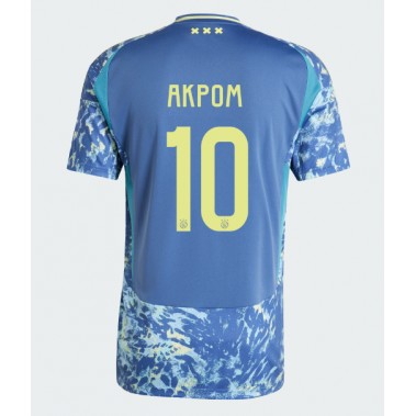 Ajax Chuba Akpom #10 Koszulka Wyjazdowa 2024-25 Krótki Rękaw