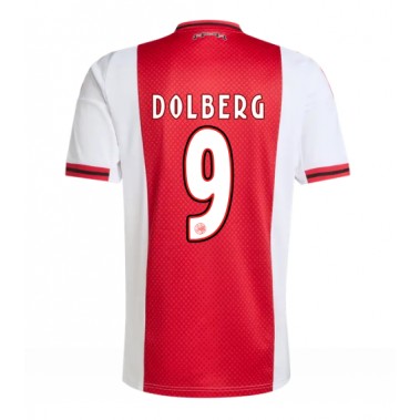 Ajax Kasper Dolberg #9 Koszulka Podstawowa 2025-26 Krótki Rękaw Ajax Kasper Dolberg #9 Koszulka Podstawowa 2025-26 Krótki Rękaw