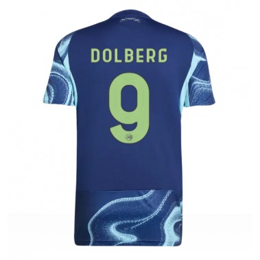 Ajax Kasper Dolberg #9 Koszulka Wyjazdowa 2025-26 Krótki Rękaw Ajax Kasper Dolberg #9 Koszulka Wyjazdowa 2025-26 Krótki Rękaw