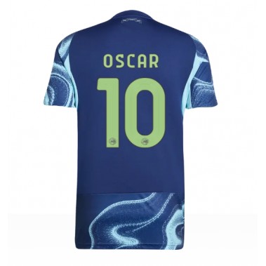 Ajax Oscar Gloukh #10 Koszulka Wyjazdowa 2025-26 Krótki Rękaw Ajax Oscar Gloukh #10 Koszulka Wyjazdowa 2025-26 Krótki Rękaw