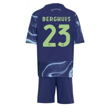 Ajax Steven Berghuis #23 Koszulka Wyjazdowa dzieci 2025-26 Krótki Rękaw (+ krótkie spodenki) Ajax Steven Berghuis #23 Koszulka Wyjazdowa dzieci 2025-26 Krótki Rękaw (+ krótkie spodenki)