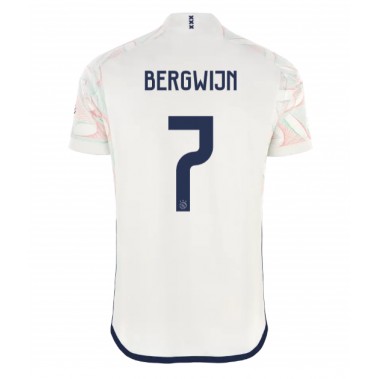 Ajax Steven Bergwijn #7 Koszulka Wyjazdowa 2023-24 Krótki Rękaw