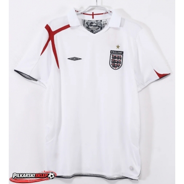 Anglia 2006 Koszulka Retro Podstawowa Krótki Rękaw