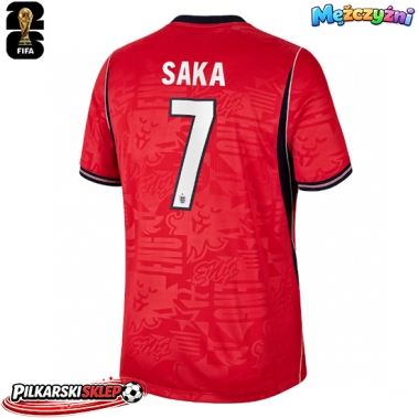 Anglia Bukayo Saka #7 Koszulka Wyjazdowa MŚ 2026 Krótki Rękaw
