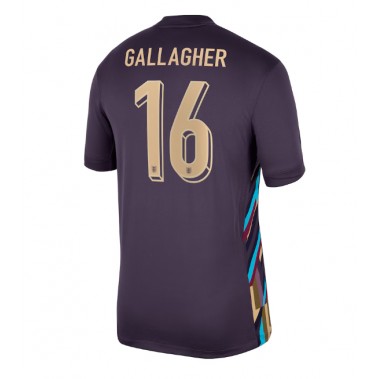 Anglia Conor Gallagher #16 Koszulka Wyjazdowa ME 2024 Krótki Rękaw Anglia Conor Gallagher #16 Koszulka Wyjazdowa ME 2024 Krótki Rękaw