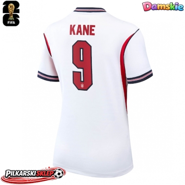Anglia Harry Kane #9 Koszulka Podstawowa damskie MŚ 2026 Krótki Rękaw
