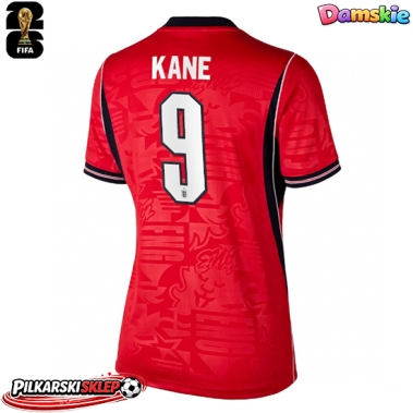 Anglia Harry Kane #9 Koszulka Wyjazdowa damskie MŚ 2026 Krótki Rękaw