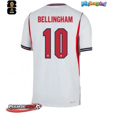 Anglia Jude Bellingham #10 Koszulka Podstawowa MŚ 2026 Krótki Rękaw