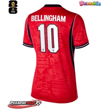 Anglia Jude Bellingham #10 Koszulka Wyjazdowa damskie MŚ 2026 Krótki Rękaw