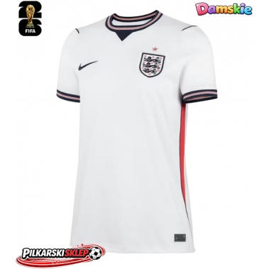 Anglia Koszulka Podstawowa damskie MŚ 2026 Krótki Rękaw