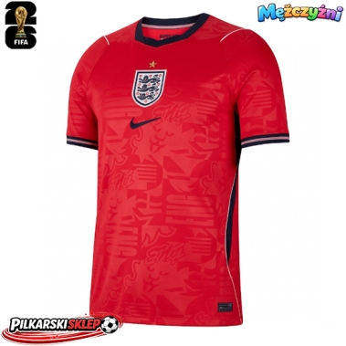 Anglia Koszulka Wyjazdowa MŚ 2026 Krótki Rękaw