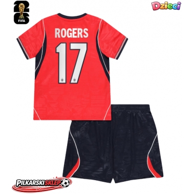 Anglia Morgan Rogers #17 Koszulka Wyjazdowa dzieci MŚ 2026 Krótki Rękaw (+ krótkie spodenki)