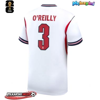 Anglia Nico O'Reilly #3 Koszulka Podstawowa MŚ 2026 Krótki Rękaw