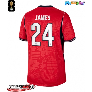 Anglia Reece James #24 Koszulka Wyjazdowa MŚ 2026 Krótki Rękaw