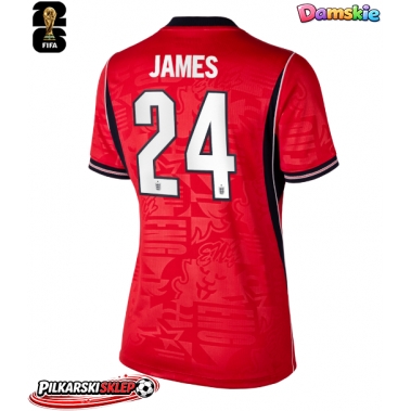 Anglia Reece James #24 Koszulka Wyjazdowa damskie MŚ 2026 Krótki Rękaw
