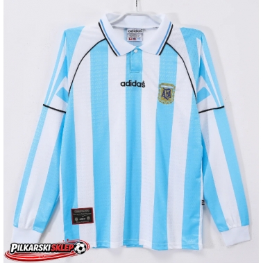 Argentyna 1996-1997 Koszulka Retro Podstawowa Krótki Rękaw