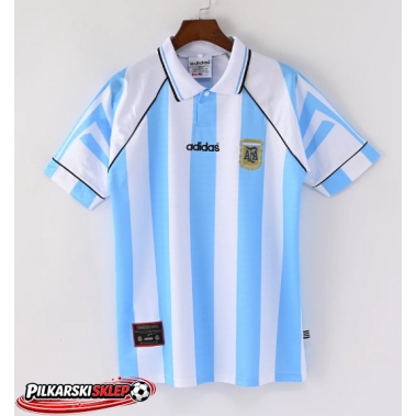 Argentyna 1997 Koszulka Retro Podstawowa Krótki Rękaw