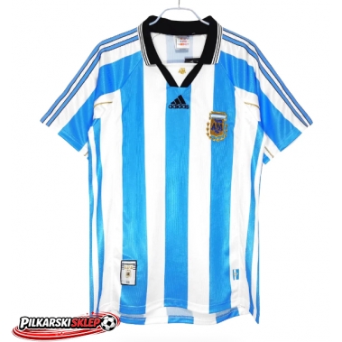 Argentyna 1998-1999 Koszulka Retro Podstawowa Krótki Rękaw