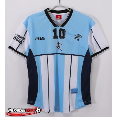 Argentyna 2001 Koszulka Retro Podstawowa Krótki Rękaw