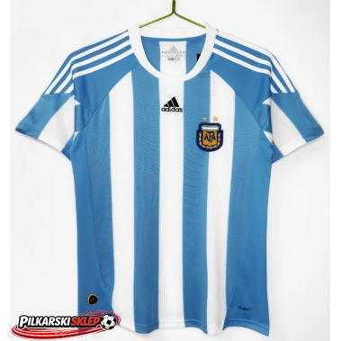 Argentyna 2010 Koszulka Retro Podstawowa Krótki Rękaw