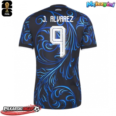 Argentyna Julian Alvarez #9 Koszulka Wyjazdowa MŚ 2026 Krótki Rękaw