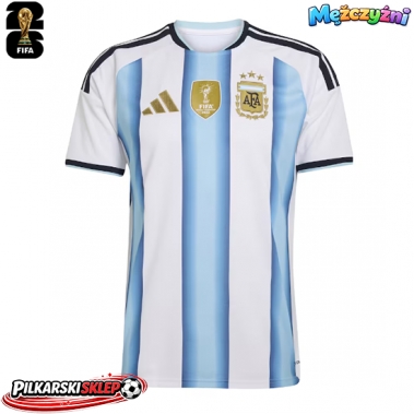 Argentyna Koszulka Podstawowa MŚ 2026 Krótki Rękaw