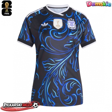 Argentyna Koszulka Wyjazdowa damskie MŚ 2026 Krótki Rękaw