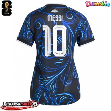 Argentyna Lionel Messi #10 Koszulka Wyjazdowa damskie MŚ 2026 Krótki Rękaw