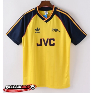 Arsenal 1988-1990 Koszulka Retro Wyjazdowa Krótki Rękaw