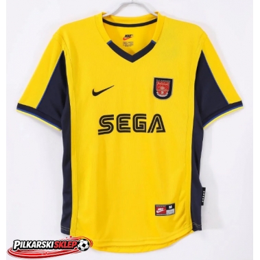 Arsenal 2000-2001 Koszulka Retro Wyjazdowa Krótki Rękaw