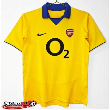Arsenal 2003-2004 Koszulka Retro Wyjazdowa Krótki Rękaw