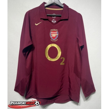 Arsenal 2005-2006 Koszulka Retro Podstawowa Długi Rękaw