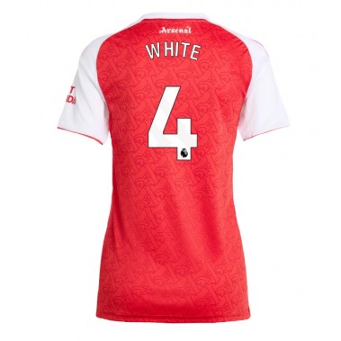 Arsenal Ben White #4 Koszulka Podstawowa damskie 2025-26 Krótki Rękaw Arsenal Ben White #4 Koszulka Podstawowa damskie 2025-26 Krótki Rękaw
