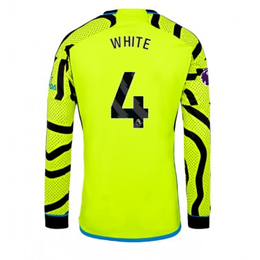 Arsenal Benjamin White #4 Koszulka Wyjazdowa 2023-24 Długi Rękaw