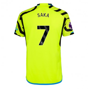 Arsenal Bukayo Saka #7 Koszulka Wyjazdowa 2023-24 Krótki Rękaw