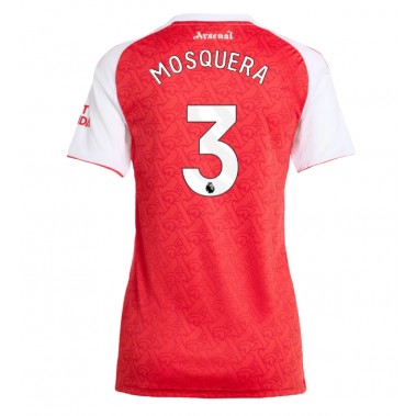 Arsenal Cristhian Mosquera #3 Koszulka Podstawowa damskie 2025-26 Krótki Rękaw Arsenal Cristhian Mosquera #3 Koszulka Podstawowa damskie 2025-26 Krótki Rękaw