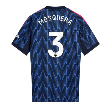 Arsenal Cristhian Mosquera #3 Koszulka Wyjazdowa 2025-26 Krótki Rękaw